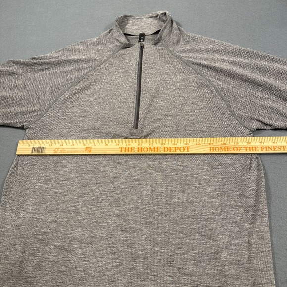 Lululemon Metal Vent Tech Pullover Men XL 1/4 Zip L/S Stretch LIGHT GRAY HAS TAG - Picture 6 of 9